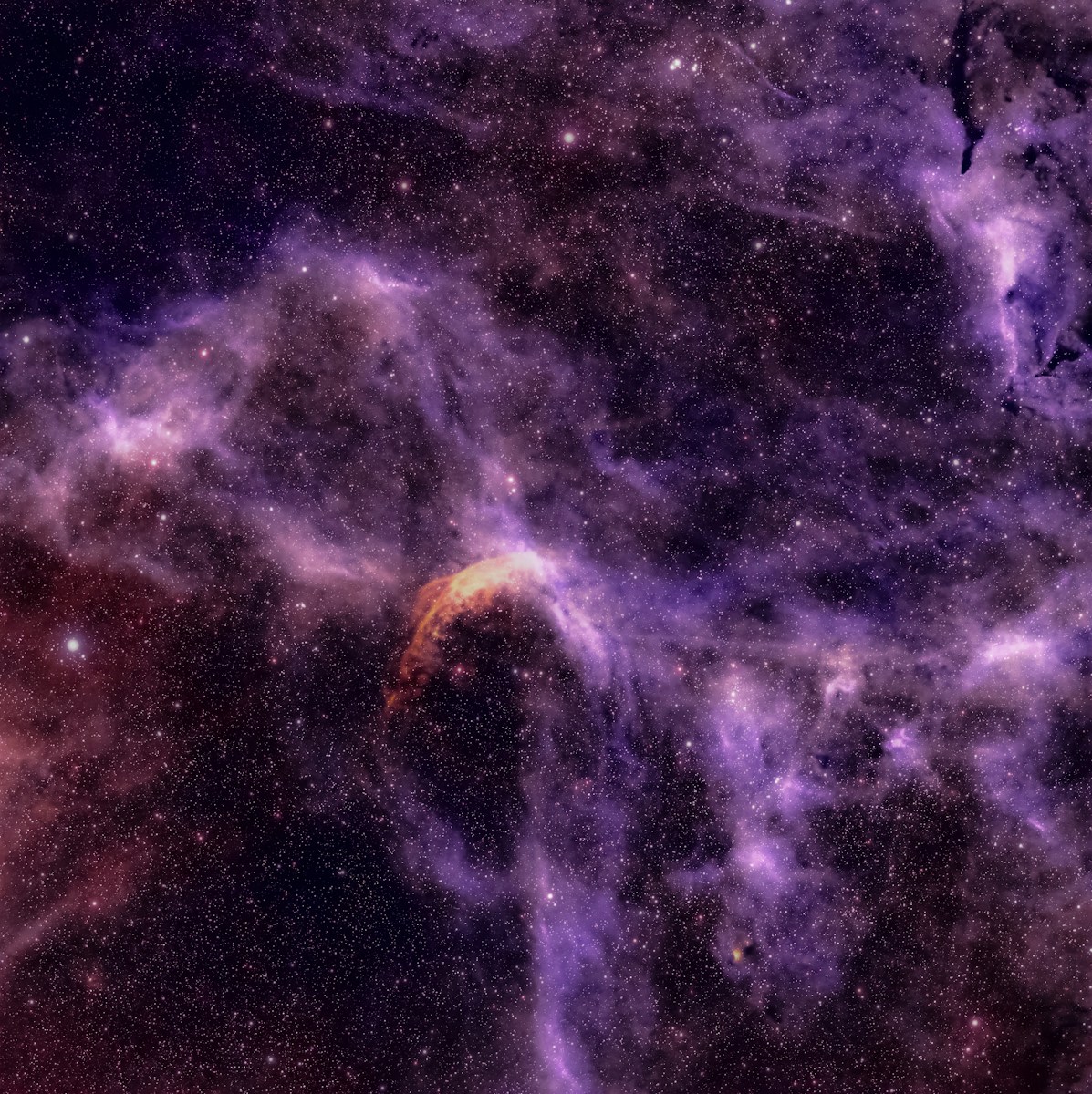 An image of a very large star in the sky